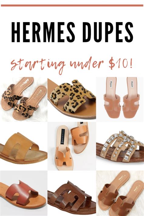 hermes pantolette dupe|hermes sandals top strap.